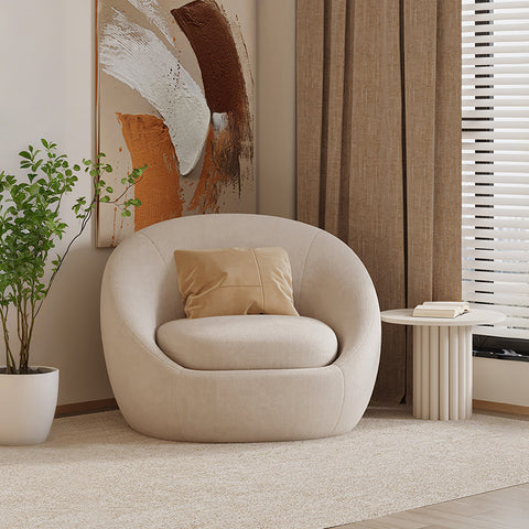 Watanabe Round Lounge Chair, Green Or White