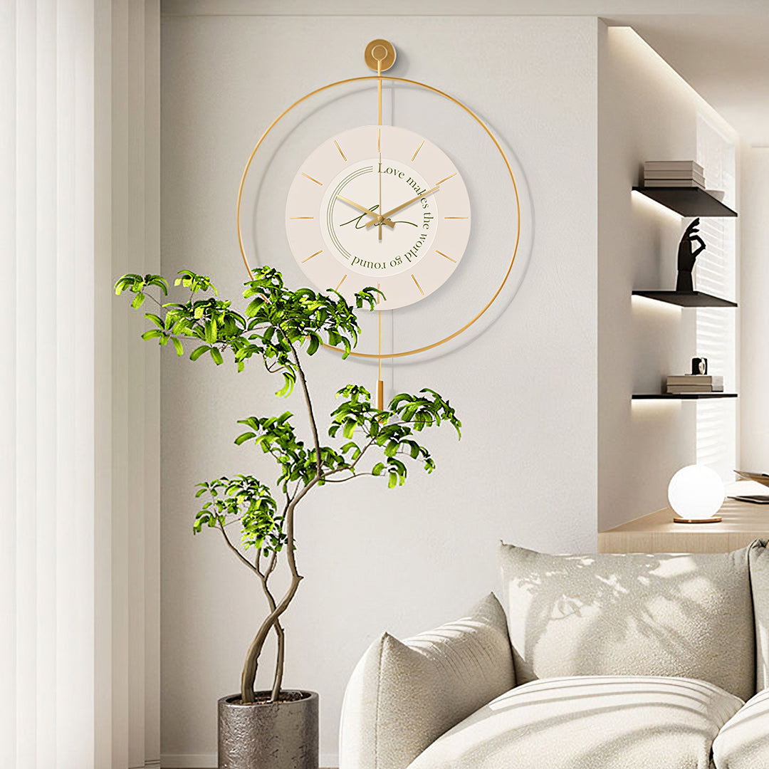 William Simple Style Clock, Round