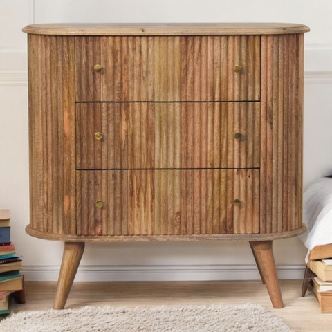 Artisan Furniture Solid Mango Wood Soba Nordic Chest