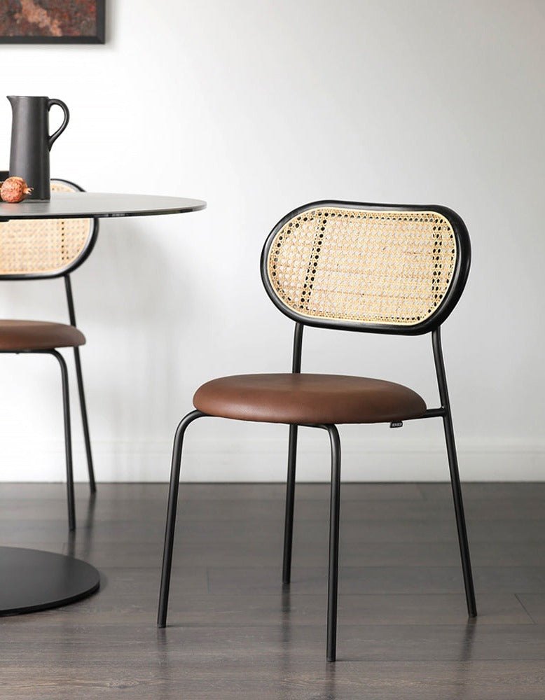 Luna Rattan Dining Chair, Oak｜ DC Concept