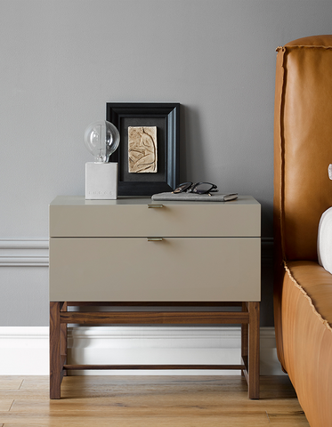 Eurydice Bedside Table, Retro Style