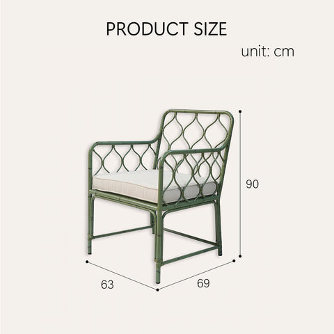 Rizzo Garden Outdoor Sofa Set, Green