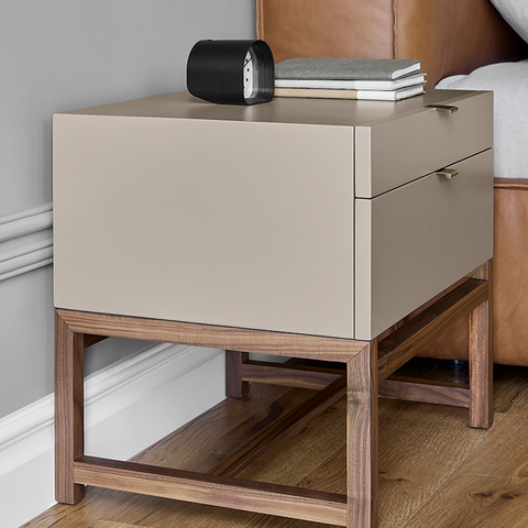 Eurydice Bedside Table, Retro Style