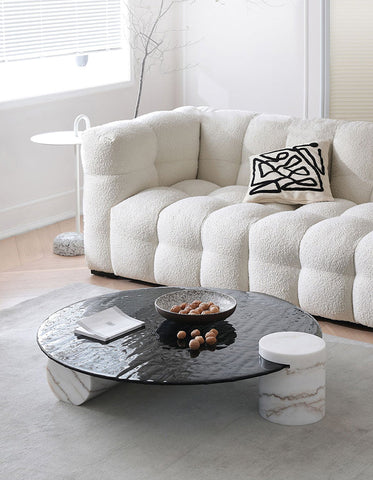 Baxter Coffee Table, Wave Top