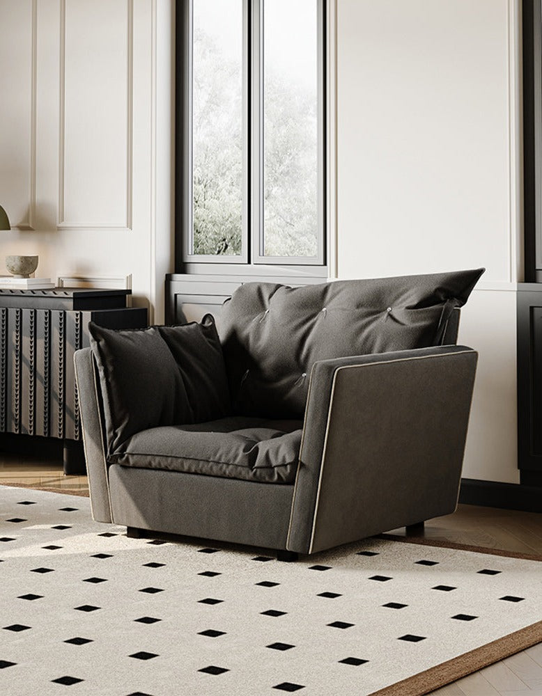 Sorrento Sofa - Chair, Black