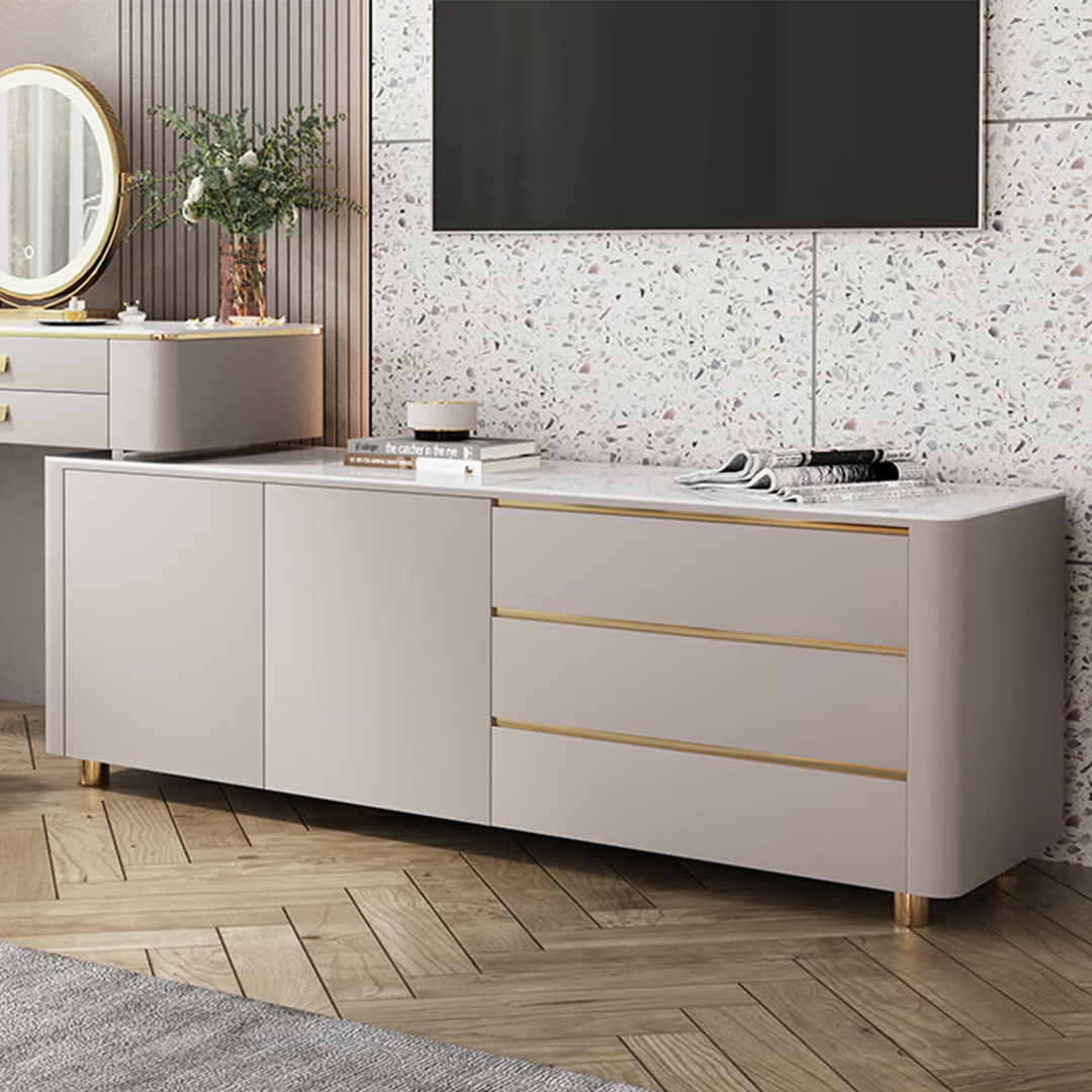 Haggith Corner Dressing Table With Sideboard