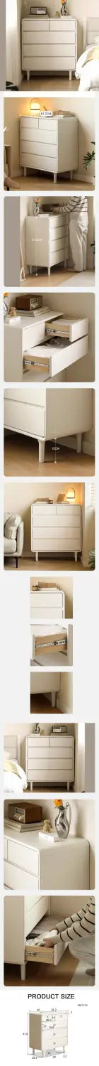 Lance Cabinet White & Wood