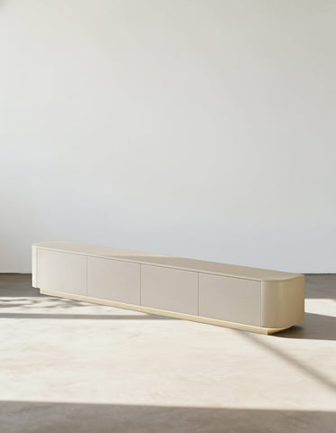 Absinthia TV Stand, Cream, With LED Light