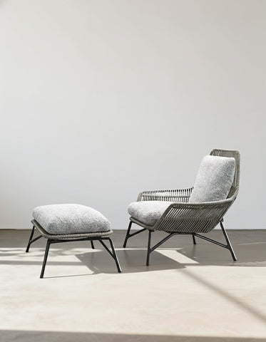 Layla Patio Outdoor Lounge Chair With Footstool