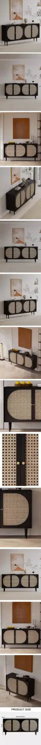 Debby Rattan Sideboard Black