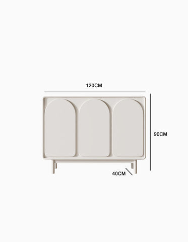 Mediterranean Style Sideboard, White｜ DC Concept