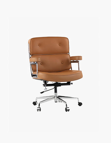 Classic LO8 Executive Office Chair - Tan Brown Leather