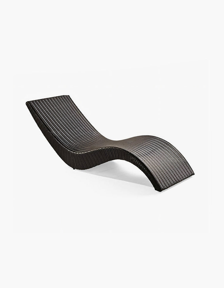 Barrow Outdoor Sun Lounger, Garden Lounger, PE Rattan