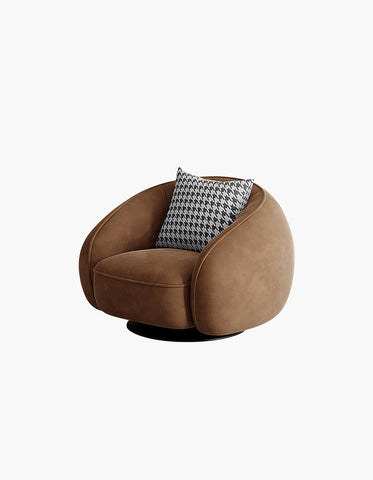 Abreu Swivel Accent Chair, Round Armchair