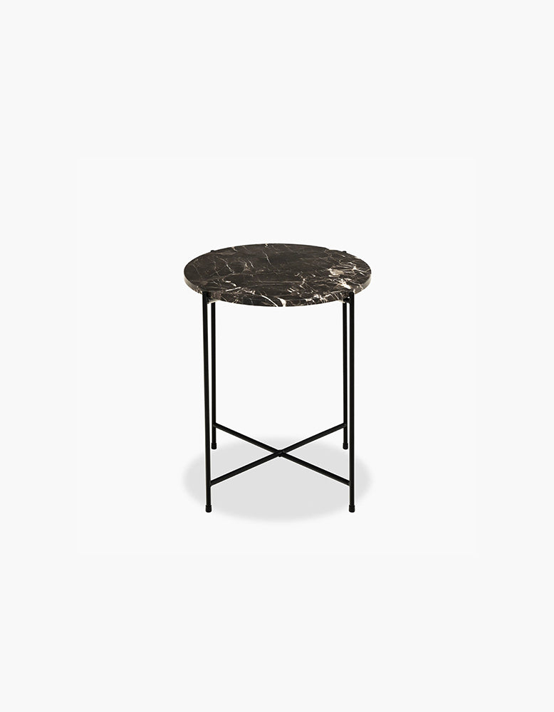 Omojuwa Round Side Table, Marble