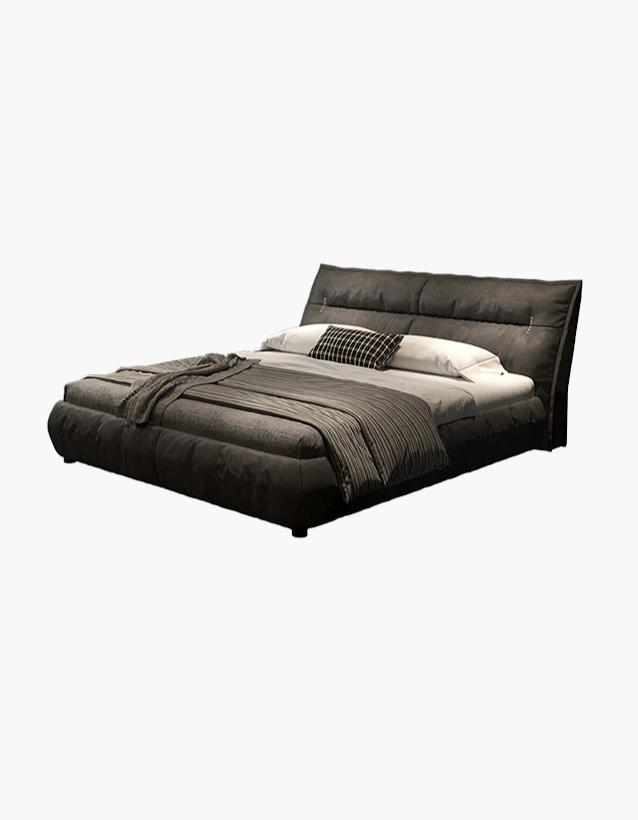 Raj King Size, Super King Size Bed With Storage, Dark Grey