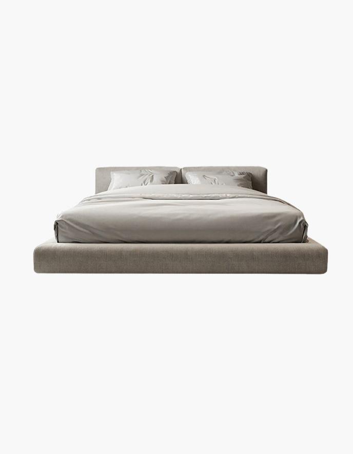 Hassan Modern King Superking Size Bed, Linen