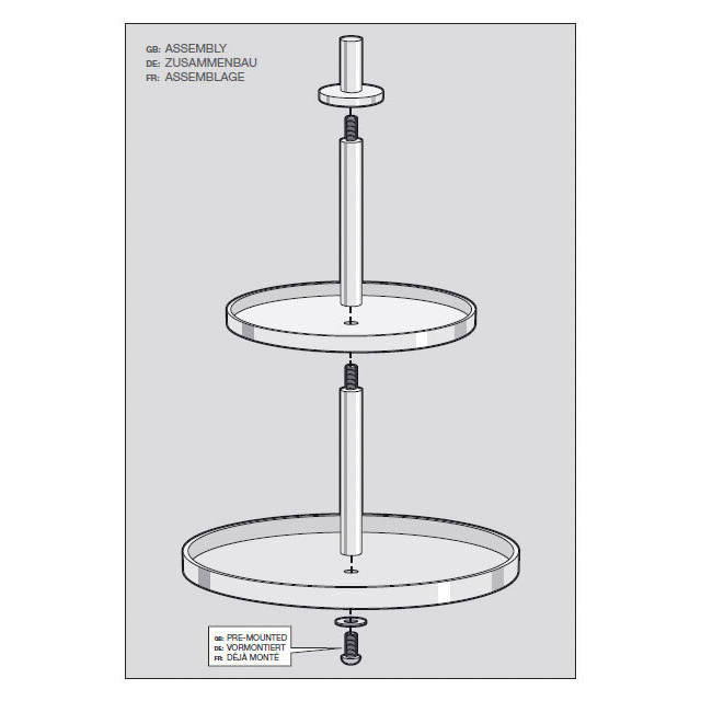 Zack Pilio Premium Brushed Stainless Steel Cake & Cookie Stand - German Elegance