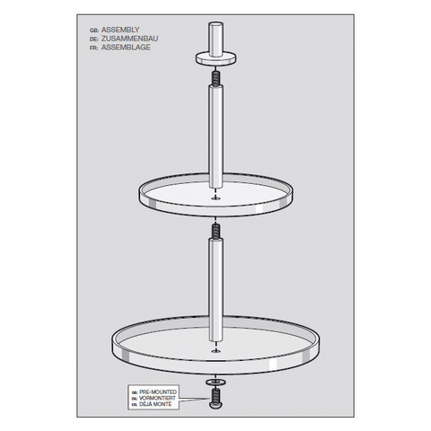 Zack Pilio Premium Brushed Stainless Steel Cake & Cookie Stand - German Elegance