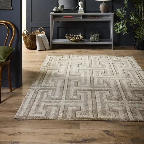 Origins Greek Key Rug | Taupe/Beige