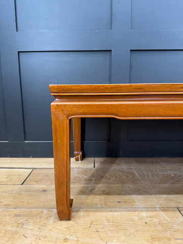 Vintage Mahogany Coffee Table / Oriental Style / Mid Century Modern Low Table B