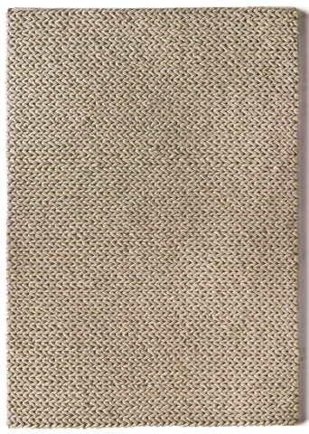 Fusion Oyster Braided Wool Rug