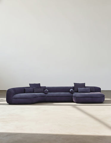 Nakamura Curved Sofa, C Shape Sofa