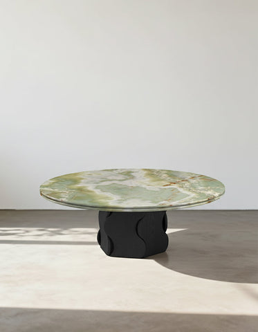 Quintero Round Coffee Table, Marble Or Travertine