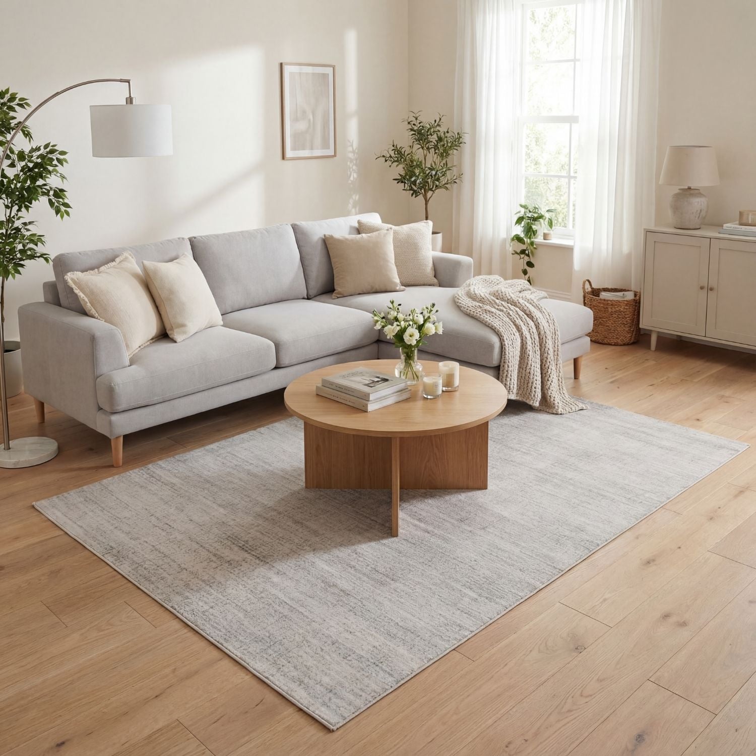 Montana Cream & Grey Rug | 3800