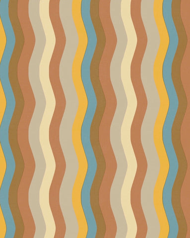 Wavy Stripe Wallpaper