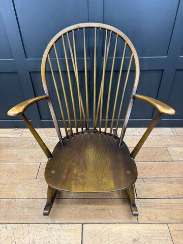 Ercol Grandfather Rocking Chair Model 315 With Original Cushions / Armchair B