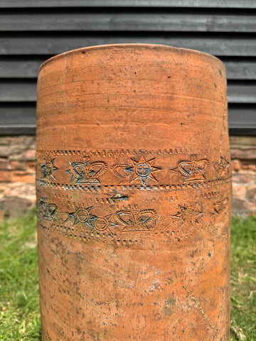 Victorian Terracotta Chimney Pot Garden Planter/ Plant Pot Architectural Antique