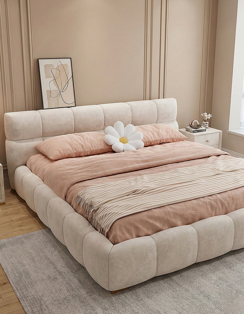 Bader King Size / Super King Size Bed, Velvet