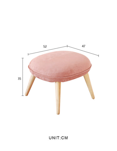 Blanche Velvet Dressing Table Stool