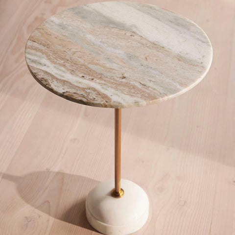 Tarantino Side Table, Marble
