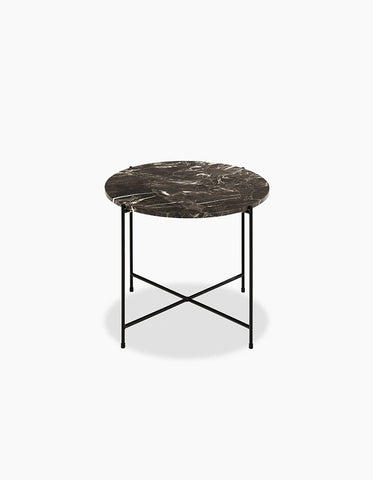 Omojuwa Round Side Table, Marble