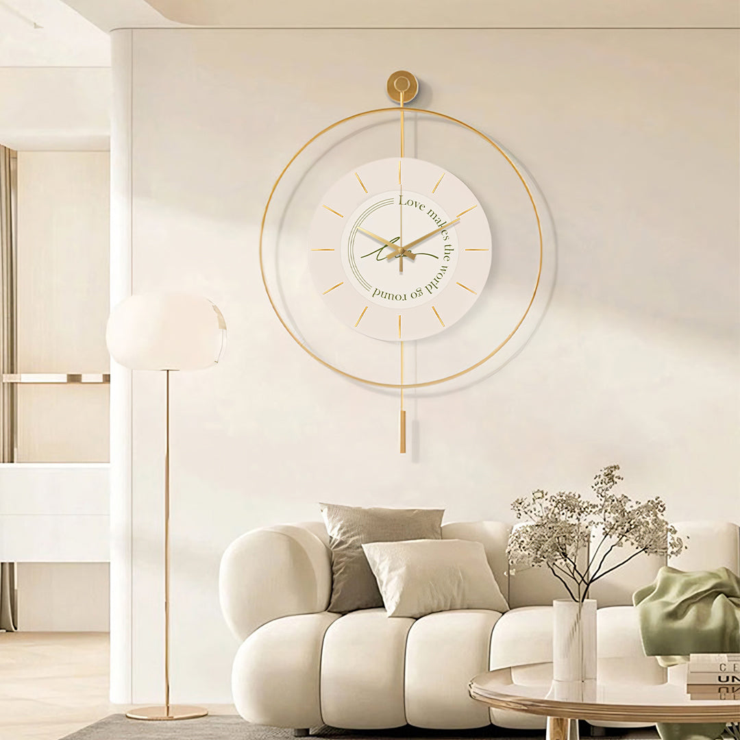 William Simple Style Clock, Round