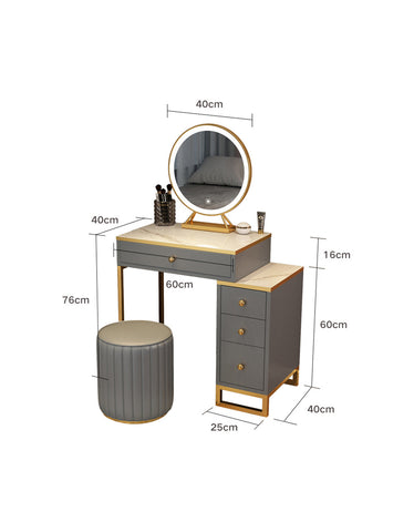 Nelia Dressing Table With LED Mirror