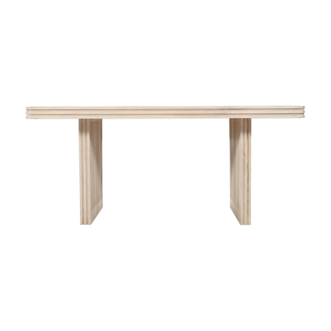Hudson Carved Mango Wood Dining Table 6 Seater