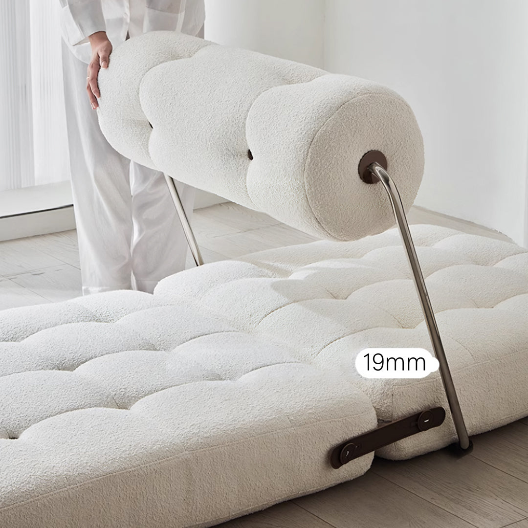 Kumar Single Seater Sofa Bed, Boucle