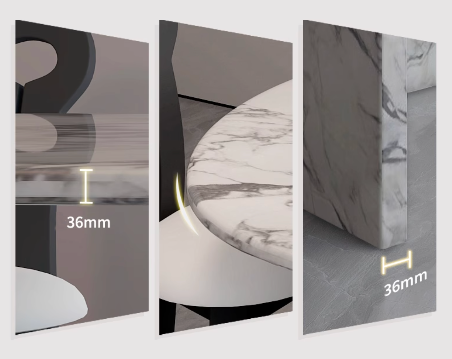 Gillian Dining Table, Marble