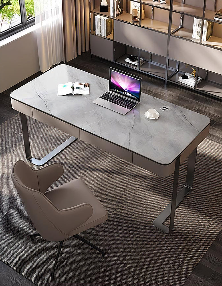 Hanna Office Desk, Sintered Stone