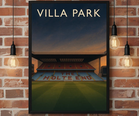 Villa Park The Holte End – Aston Villa Inspired Stadium Wall Art