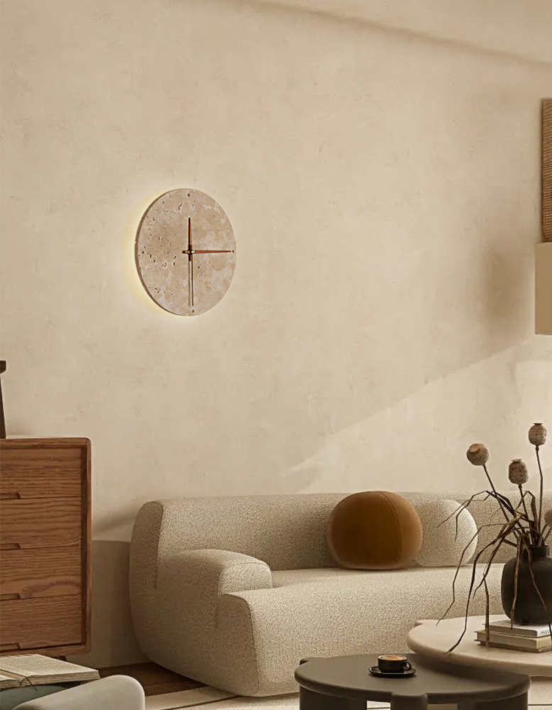 Nala Silent Clock, Stone