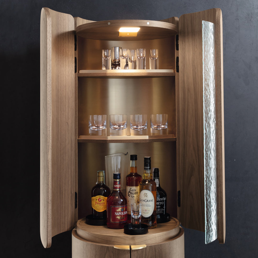 Sakamoto Liquor Cabinet, Wine Storage With Two Doors