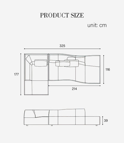 Guzman Three Seater, Four Seater Corner Sofa, Curved Sofa