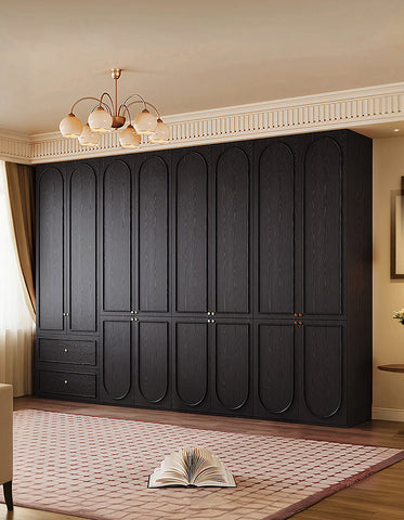 Novak Large Wardrobe, 2 Door Wardrobe, More Sizes, Black
