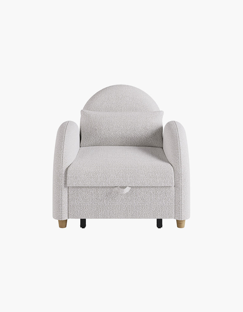 Goh Single Sofa Bed, Boucle