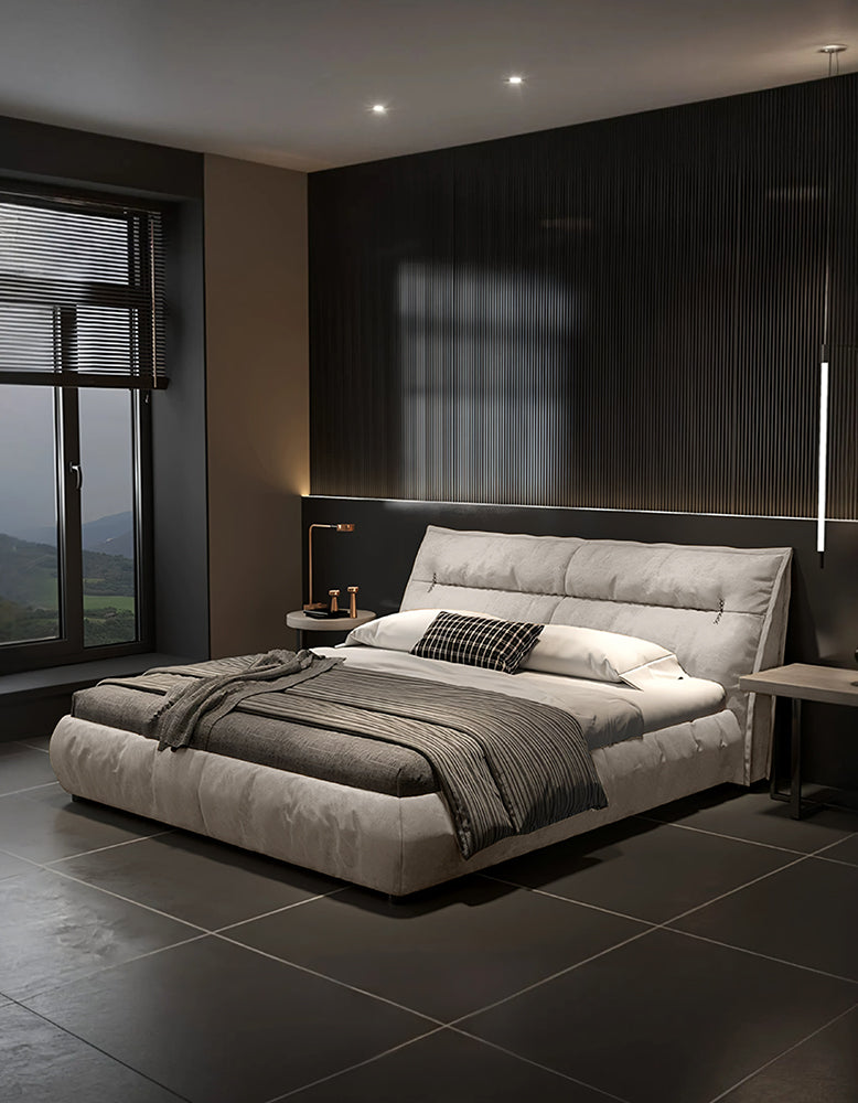Raj King Size, Super King Size Bed With Storage, Dark Grey