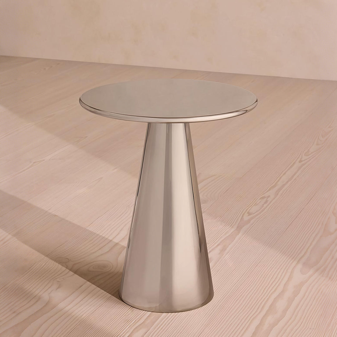 Ghosh Side Table, Stainless Steel